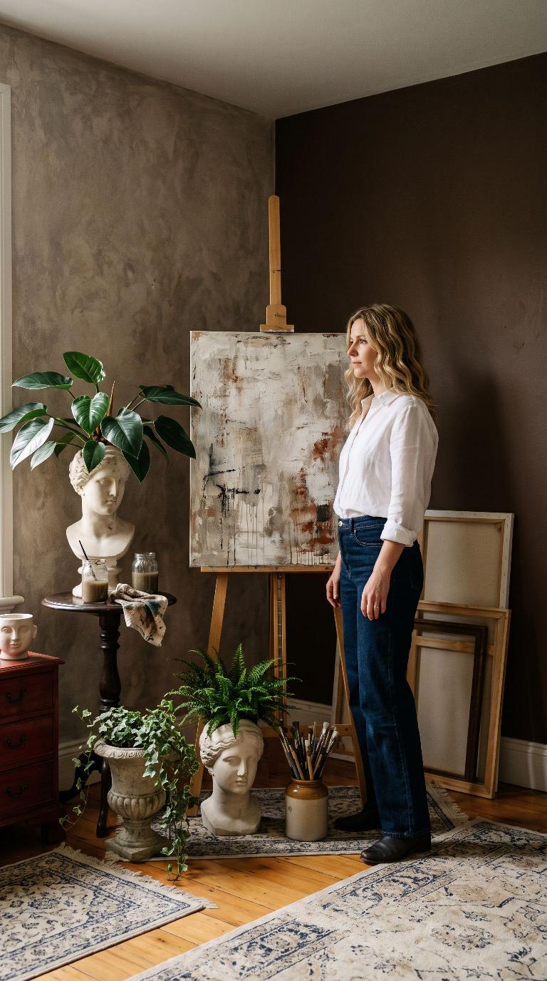 Artist's atelier scene
