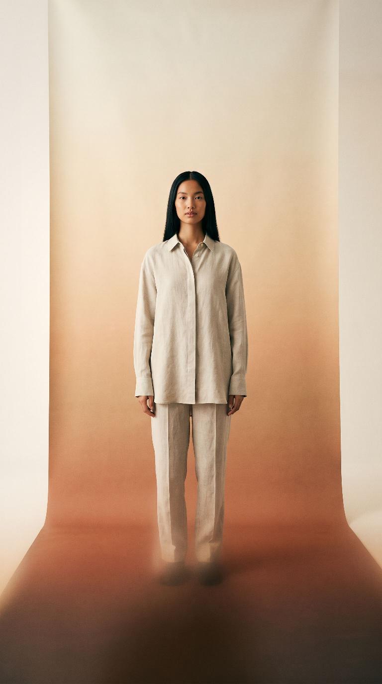 Terracotta gradient sweep scene